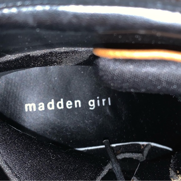 Steve Madden Madden Girl Ankle Black/Tan/Brown Patchwork Boots Women’s Size 8 - Picture 6 of 10